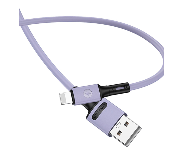 USAMS Kabel U52 lightning 2A Fast Charge1m purpurowy - 1569079 - zdjęcie